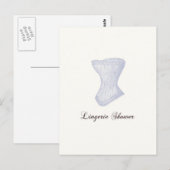 Carte postale Lingerie Douche (Devant / Derrière)