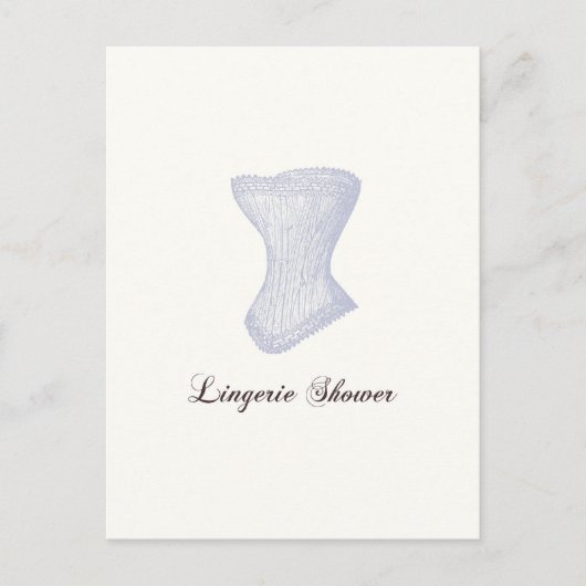 Carte postale Lingerie Douche (Devant)