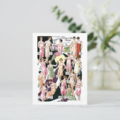 Carte postale Lingerie et Étiquette 1920 (Debout devant)