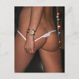 Carte Postale Lingerie Model Cute photo en bas