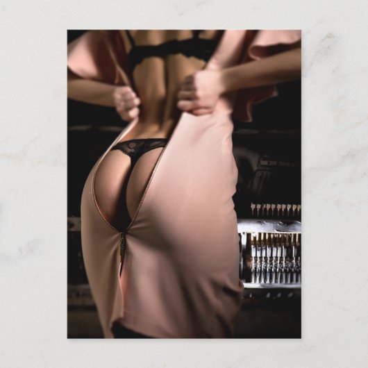 Carte Postale Lingerie noire (Devant)