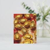 Carte Postale lingots d'or chinois (Debout devant)