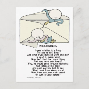 Carte Postale L'inquisitivité - Les gouttes