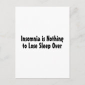 Carte Postale L'Insomnie N'A Rien À Perdre De Sommeil (Devant)