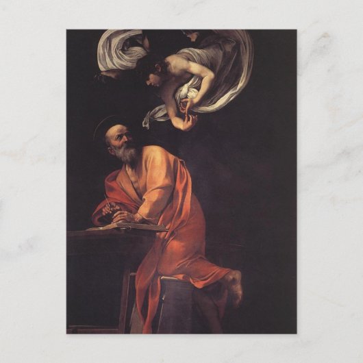 Carte Postale L'inspiration de Saint Matthieu (Devant)