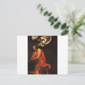 Carte Postale L'inspiration de Saint Matthieu, Caravaggio (Debout devant)