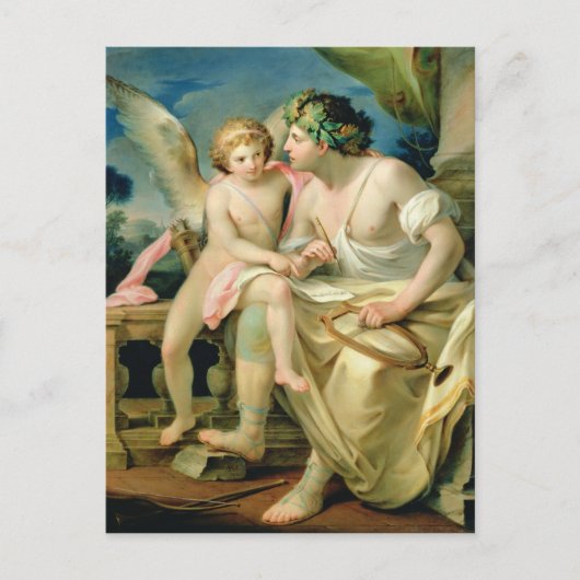 Carte Postale L'inspiration du poète, 1785 (Devant)