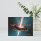 Carte Postale L'inspiration est impopulaire (Debout devant)