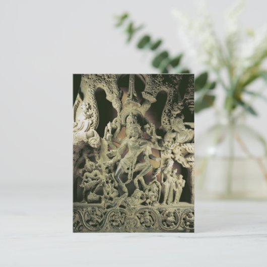 Carte Postale Lintel avec Shiva Nataraja, dynastie Kakatiya (Debout devant)
