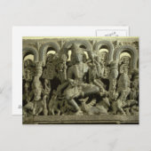 Carte Postale Lintel représentant la Trinité : Siva, Brahma et V (Devant / Derrière)