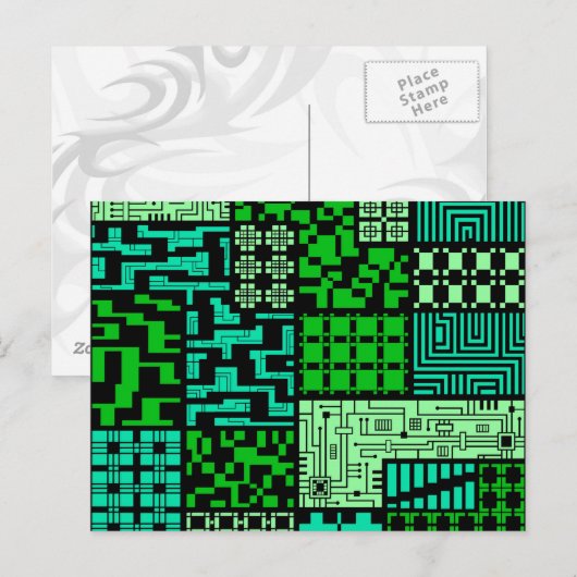 Carte postale "L'intelligence" (Devant / Derrière)