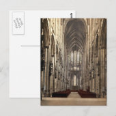 Carte Postale L'intérieur de cathédrale, Cologne, le Rhin, (Devant / Derrière)