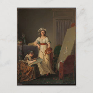 Carte Postale L'intérieur d'un Atelier d'une femme peintre