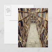 Carte Postale L'intérieur d'une librairie d'occasion Suède. (Devant / Derrière)