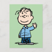Carte Postale Linus agitant la main (Devant)