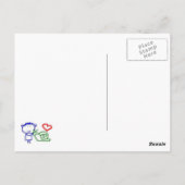 Carte Postale linus et neige (Dos)