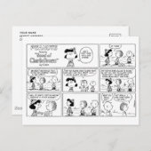 Carte Postale Linus raconte Lucy Elle est Crabby (Devant / Derrière)