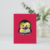Carte Postale Linux Baby Tux d'Or (Debout devant)