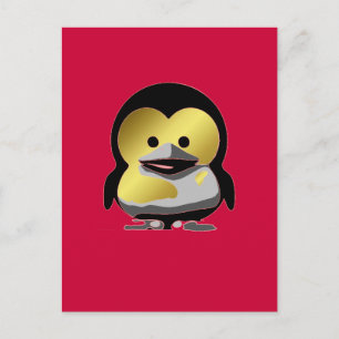 Carte Postale Linux Baby Tux d'Or