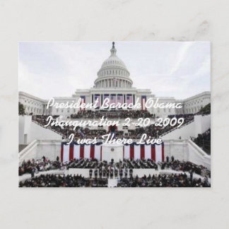 Carte Postale L'investiture 2009 du président Barack Obama