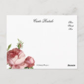 Carte Postale l'invitation (Dos)