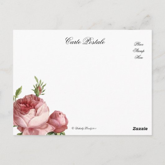 Carte Postale l'invitation (Dos)