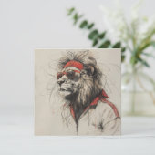 Carte postale Lion (Debout devant)