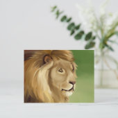 Carte postale Lion (Debout devant)