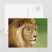 Carte postale Lion (Devant / Derrière)