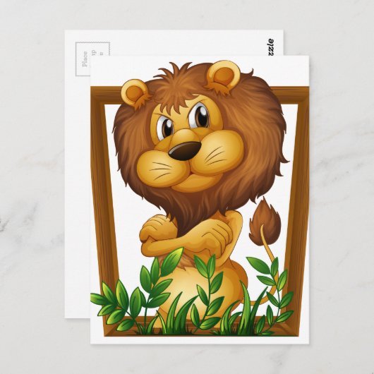 Carte Postale Lion (Devant / Derrière)