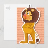 Carte Postale Lion (Devant / Derrière)