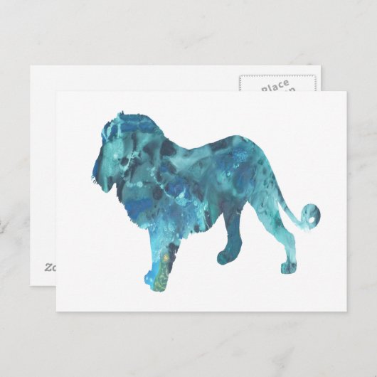 Carte Postale Lion (Devant / Derrière)