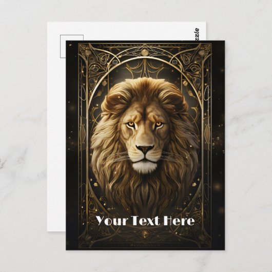 Carte Postale Lion (Devant / Derrière)