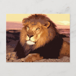Carte Postale Lion