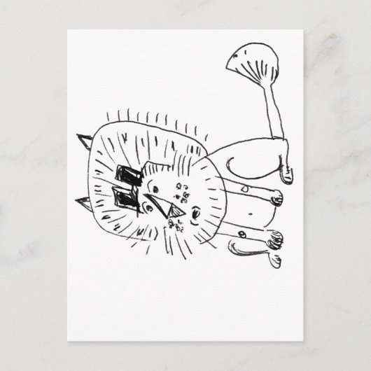 Carte Postale Lion (Devant)