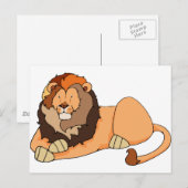 Carte postale Lion (Devant / Derrière)