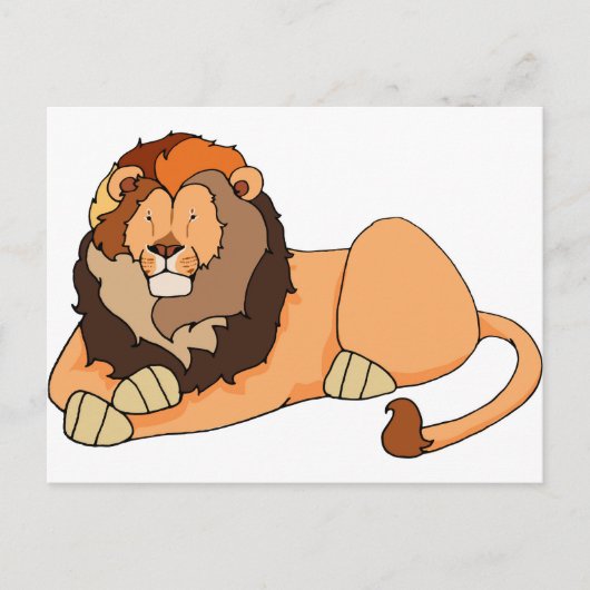 Carte postale Lion (Devant)