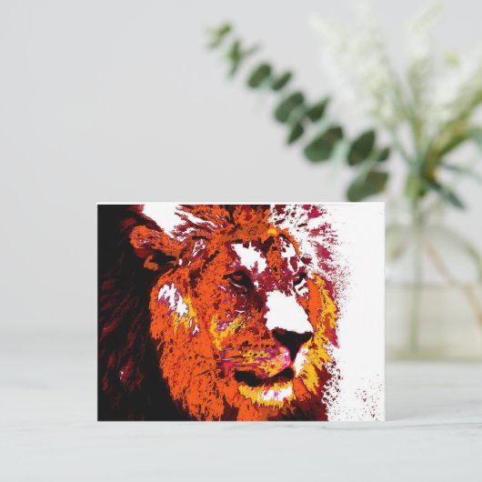 Carte Postale Lion (Debout devant)