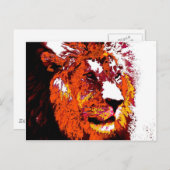 Carte Postale Lion (Devant / Derrière)
