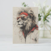 Carte postale Lion (Debout devant)
