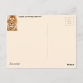 Carte Postale Lion (Dos)