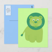 Carte Postale Lion adorable (Devant / Derrière)
