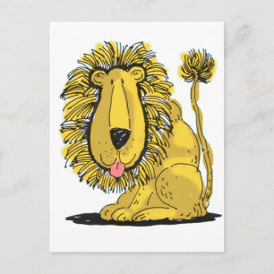 Carte Postale Lion amical