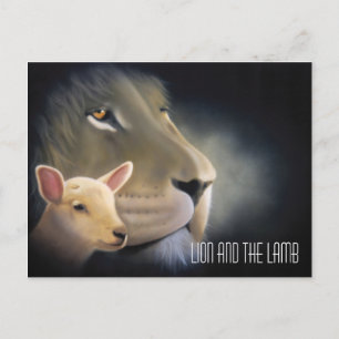 Carte Postale Lion and the Lamb
