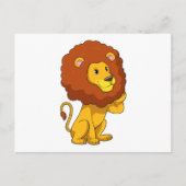 Carte Postale Lion aux Boucles (Devant)