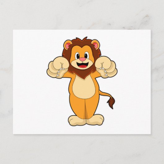 Carte Postale Lion aux grosses Griffes (Devant)