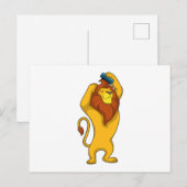 Carte Postale Lion avec Crinière (Devant / Derrière)