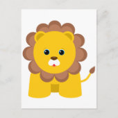 Carte Postale Lion bébé mignon (Devant)