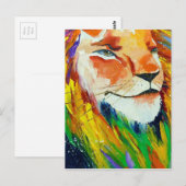 Carte Postale Lion brillant (Devant / Derrière)