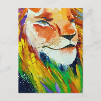 Carte Postale Lion brillant